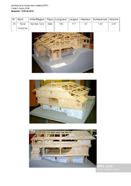 Rural Innerbner, Sarntal, Tyrol (Italie) [maquette]