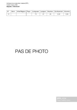 Maquette non identifiée