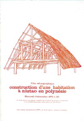 Construction d’une habitation à Niutao, Polynésie