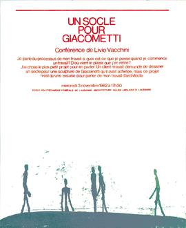 Un socle pour Giacometti