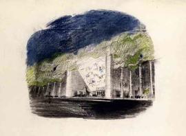 Exposition 1937 à Paris : Pavillon suisse : rendu du concours et variantes II
