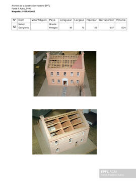 Maison Georgienne (Grande-Bretagne) [maquette]