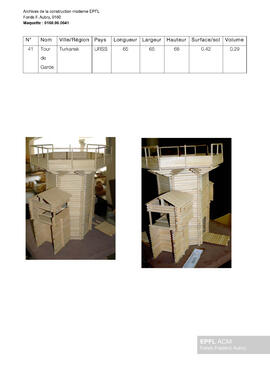 Tour de Garde, Turkansk (URSS) [maquette]