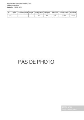 Maquette non identifiée