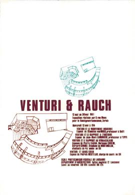 Venturi et le mouvement moderne ; Venturi et le rapport à l'histoire ; Venturi et le rapport au v...